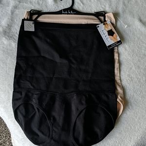 NWT Nicole Miller hi-waist control briefs